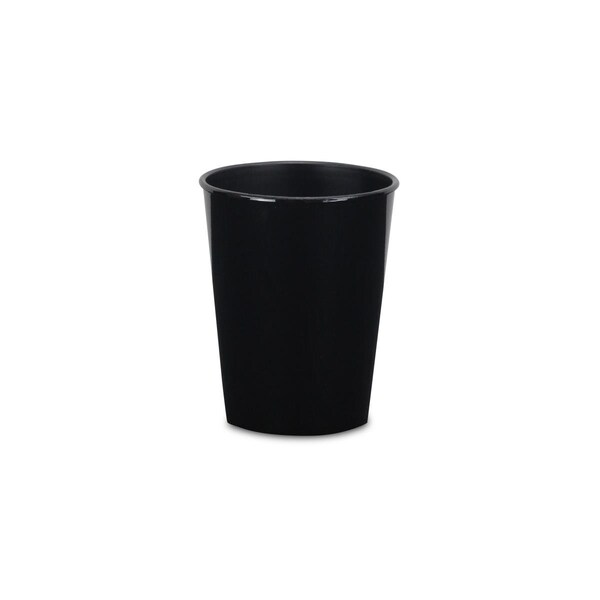 Gardencontrol 5 in. Round Tapered Recycled Plastic Planter, Black GA2850265 - main